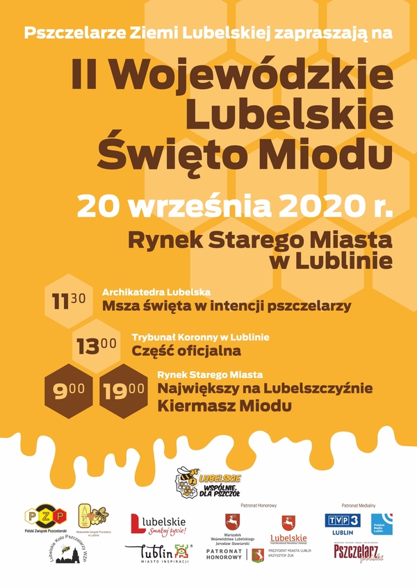 Plakat II Wojewódzkie Święto Miodu krzywe